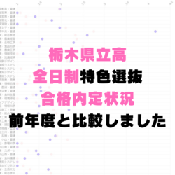 栃木県立高校の「特色選抜」合格内定状況　全58校の倍率を前年度と比較した　