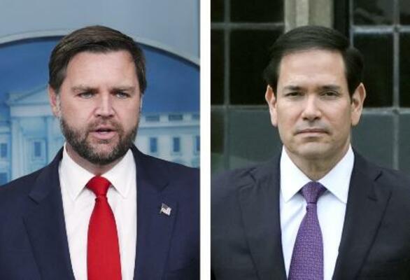 　バンス米副大統領、ルビオ米国務長官（いずれもゲッティ＝共同）