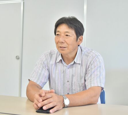 日本ウエイトリフティング協会長に就任した砂岡さん＝栃木市