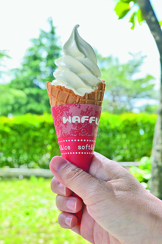濃厚でクリーミー「プレミアムソフトクリーム」（５００円）
