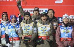 ジャンプ日本が団体初優勝