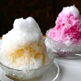 甘酸っぱさ、お薦め　かき氷「うめシロップ」　喫茶 紫陽花（宇都宮）