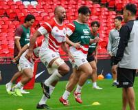 ウェンブリー競技場で最終調整