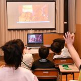 病気や障害で外出困難な子も、オンラインで万博遠足　大田原の「joy‘s」で疑似体験