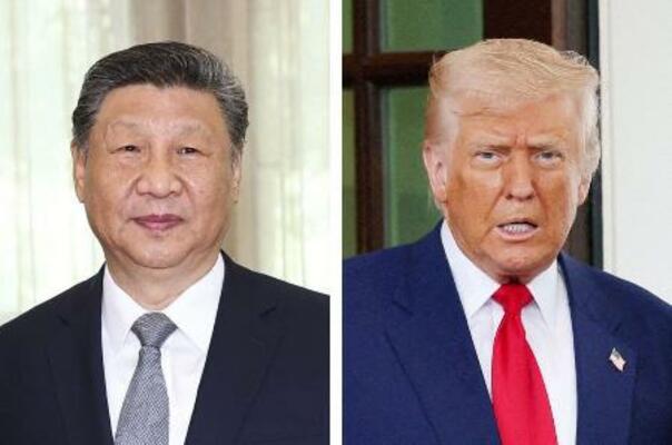 　中国の習近平国家主席（新華社＝共同）、トランプ米大統領（ロイター＝共同）