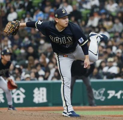 　西武戦に先発し、６回３失点で今季初勝利を挙げたオリックス・宮城＝ベルーナドーム