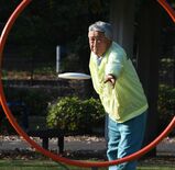 栃木県勢最高齢、79歳の坂本さん　障スポ・フライングディスク競技出場