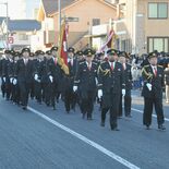 ４年ぶりに迫力の分列行進　鹿沼市消防出初め式