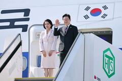 韓国大統領、米国へ出発