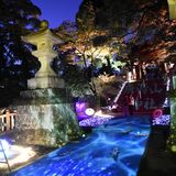 佐野市内の名所がライトアップ 唐澤山神社など映像と光で神秘的に