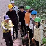 日光の豊かな自然維持に宇大生貢献　パークボランティアと共に遊歩道を補修