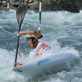 カヌー斎藤全力、表情すがすがしく　急流で勝負、プラン奏功