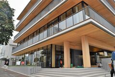 宇都宮大通りに木造４階ビル完成　第一生命、東邦銀行が営業へ