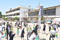 福原小で最後の運動会