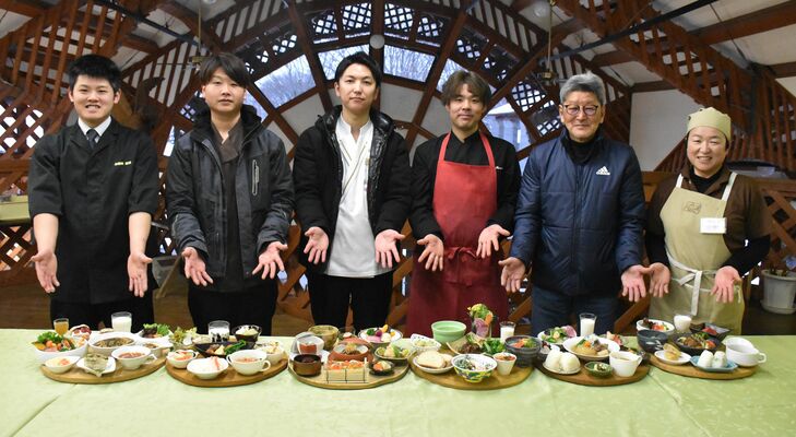 町内６施設が作った「なすべん」