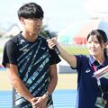 世界陸上出場の佐藤風雅（宇都宮在住）　「良い報告ができるように頑張る」　栃木県高校新人陸上で激励会