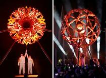 アルペン界のスターが聖火に点火