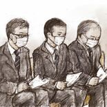 執行猶予判決に2被告は表情変えず、実刑維持の1班引率被告は下を向く 那…