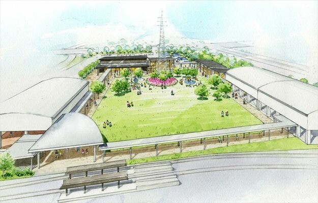 東部総合公園の完成予想図