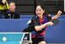 女子決勝トーナメント準決勝　スマッシュを放つ陽北の鈴木＝日環アリーナ栃木、湯田大士撮影