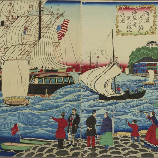 錦絵と川上澄生作品がコラボ 鹿沼の美術館で14日から企画展 文明開化