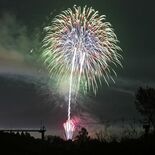 夜空に大輪１万発　栃木・渡良瀬遊水地で花火大会　コウノトリへの影響考慮…