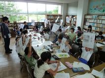 見出しに挑戦／大田原市両郷中央小