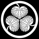 葵巴（あおいどもえ）　〈植物紋　葵〉