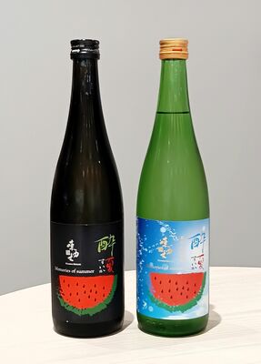 「東力士　純米吟醸　酔夏　１２」（左）と「東力士　爽快純吟　酔夏」