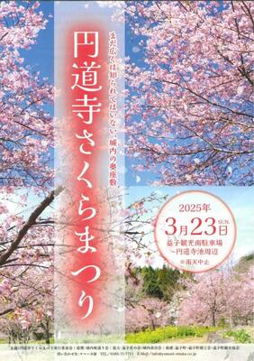 円道寺さくらまつりのチラシ