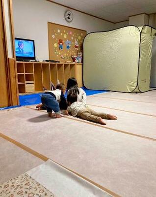 能登半島地震で開設された妊産婦や乳幼児専用の避難所=2024年、石川県輪島市(DMAT提供)