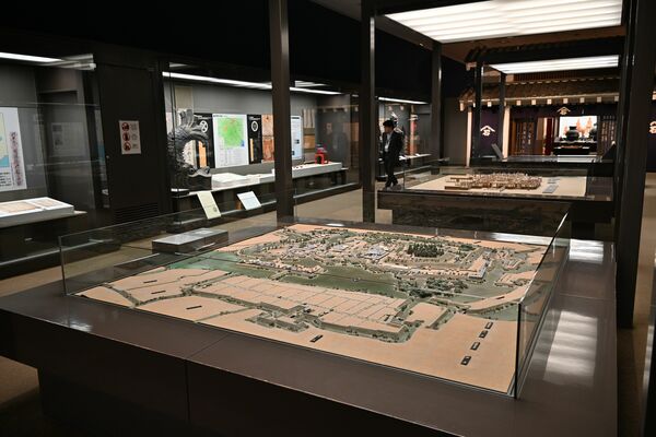 城の再現模型などを展示している行田市郷土博物館