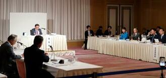 予算早期成立、中小企業支援を