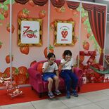 映えます「日本一のいちごのまち」　真岡市役所にフォトスポット