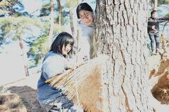 こもを外して春を待つ