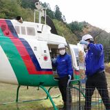 豚熱ワクチンをヘリで空中散布　野生イノシシ向け、初日は日光で2850個