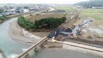 ＪＲ両毛線の鉄道橋 復旧工事続く 栃木
