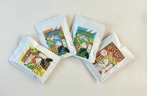 こすもすが販売する大豆チップス「ＳｏｙＣｈｉｐｓ」