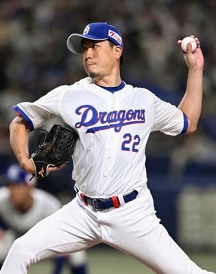 　ヤクルト戦に先発した中日・大野＝バンテリンドーム