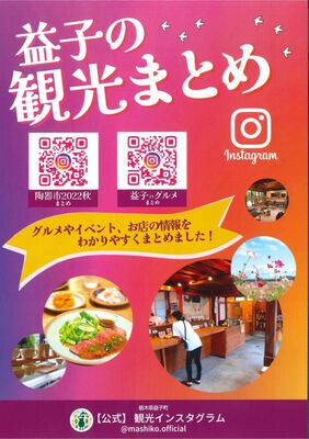 町公式観光インスタグラムをＰＲするチラシ