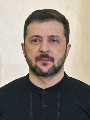 ウクライナのゼレンスキー大統領(ゲッティ=共同)