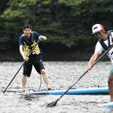 【夏に挑む　若手記者体験記】④SUP体験　猛暑も忘れる「非日常」