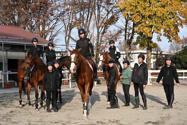 ５５年の歴史を誇る宇都宮白楊高の馬術部は県内唯一の馬術部だ