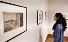 明治期に活躍、師弟の浮世絵師に焦点 鹿沼の川上澄生美術館で12日まで 馬頭広重美術館 出張展示