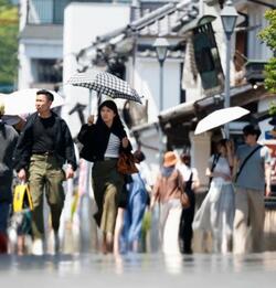 大分、兵庫で気温３５度超