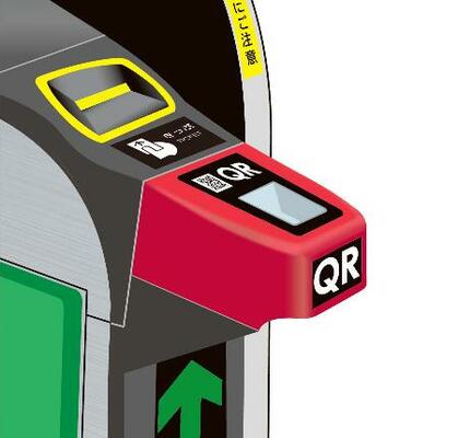 JR東日本のQRコード式の切符に対応した自動改札機のイメージ(同社提供)