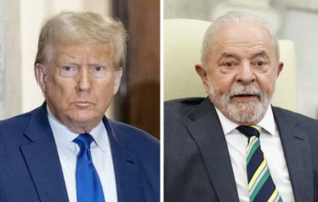 　トランプ米大統領、ブラジルのルラ大統領（いずれもゲッティ＝共同）