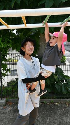 センターの就職フェアをきっかけに就職した増渕さん=5月下旬、宇都宮市鶴田町