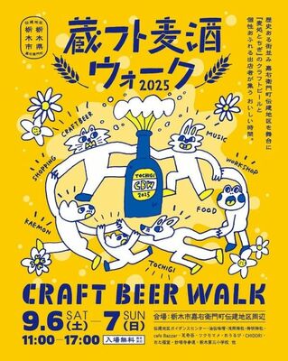 「蔵フト麦酒ウォーク２０２５」のポスター