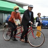 「障害者にとってすてきな乗り物」　宇大で「タンデム自転車」トークセッション